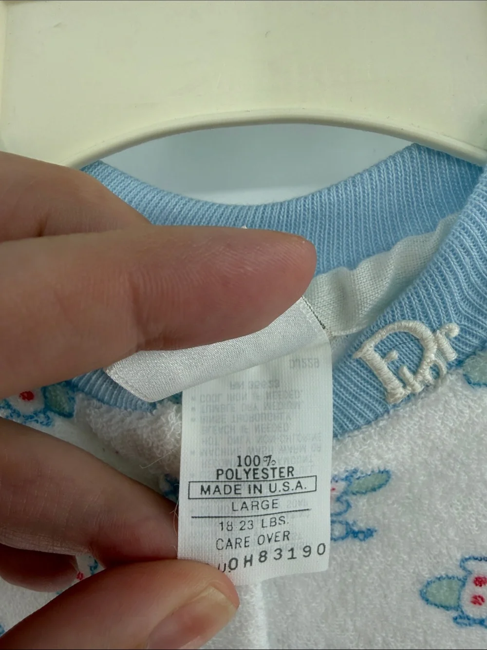 Baby Dior Vintage Footie Pajamas - Airplane - White/Blue - 18-23lbs - NWT
